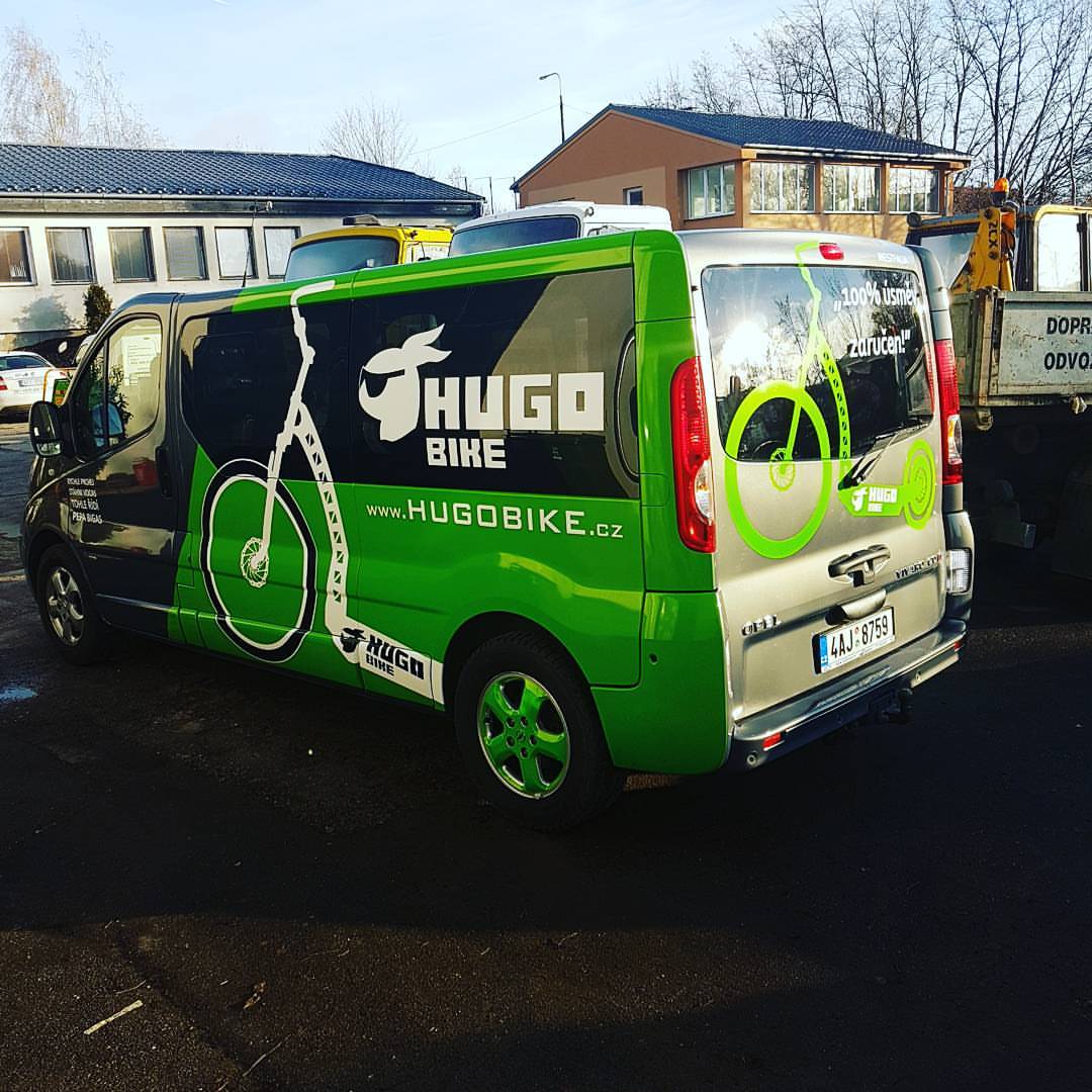 Polep dodávky HUGO BIKE